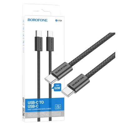 Borofone USB kabl za smartphone, type C, 60W, 3A, 1 met. - BX104 Primo