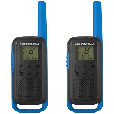 Motorola Walkie Talkie, domet 8 km, 16 kanala, plava - TLKR T62 BL