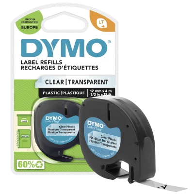Dymo Kaseta s trakom za LetraTag,4 met,12 mm,plastic transparent - S0721530