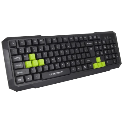 Esperanza Tastatura, gaming, USB, Aspis Green - EGK102G