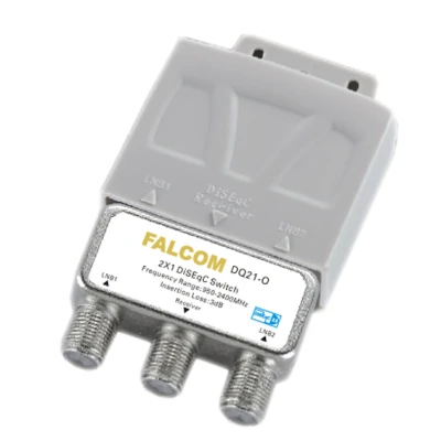 Falcom Diseqc sklopka, 2 ulaza, sa kučištem - DQ21-O