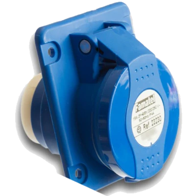 Famatel Utičnica zidna 10°, 16A/220÷240, 3 Polna (2P+E), IP44 - 23230