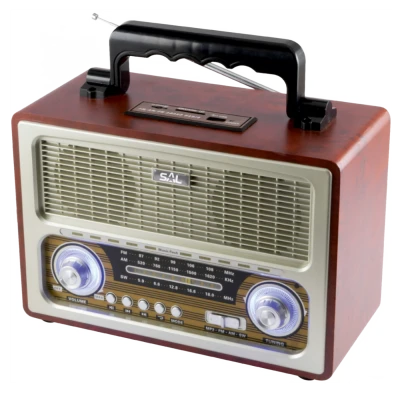 SAL Retro radio + BT bežični zvučnik, 4in1, FM, MP3, AUX - RRT 3B