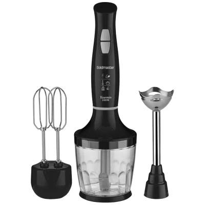 Goldmaster Štapni mikser sa posudom, 3u1, 1000W - GM-7240S Yasemin