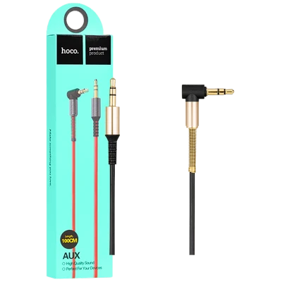 hoco. Audio kabl 3.5 mm, dužina 1.0 metar, crna - UPA02 Spring Audio AUX  BK