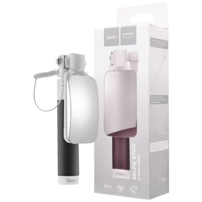 hoco. Selfie stick za smartphone, žični, sa ogledalcem - K2 Magic Mirror Selfie Stick