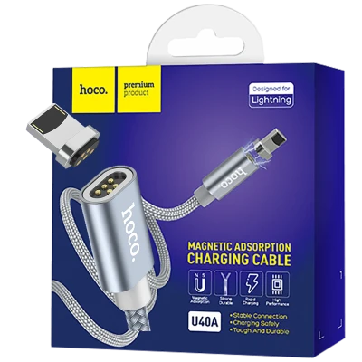 hoco. USB kabl za iPhone, metal magnetic, Lightning, 2.0 A - U40A Magnetic Lightning