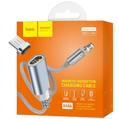 hoco. USB kabl za smartphone, metal magnetic, micro USB, 2.0 A - U40A Magnetic microUSB