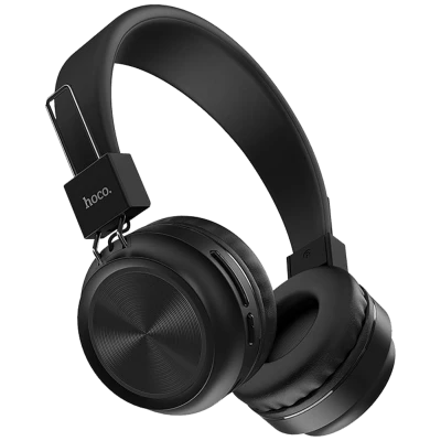 hoco. Slušalice bežične/žične, Bluetooth, 8h rada, mikrofon - W25 Promise Crne