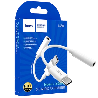 hoco. Adapter za slušalice, USB type C na 3.5 mm - LS30