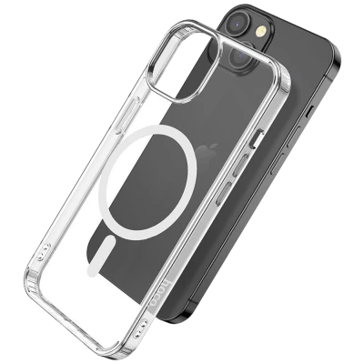 hoco. Maska za iPhone 14, magnetic, transparent - Phone case iP14