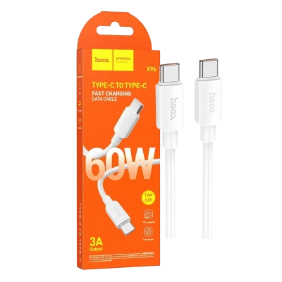 hoco. USB kabl za smartphone, type C, 60W, bijela - X96 Hyper, 60W, White