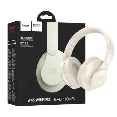 hoco. Slušalice bežične, Bluetooth - W45 Enjoy, White