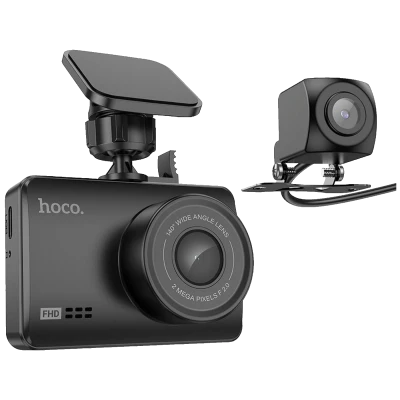 hoco. Auto kamera, 2 Mpxiel, Dual Camera, FullHD, microSD - DV3