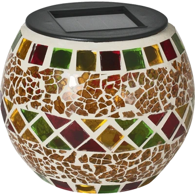 home Solarna vrtna dekorativna svjetiljka, svjećnjak,žuti, 300mAh - MX 512/S