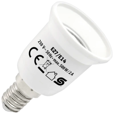home Adapter za sijalično grlo E14 na E27 - E27/E14