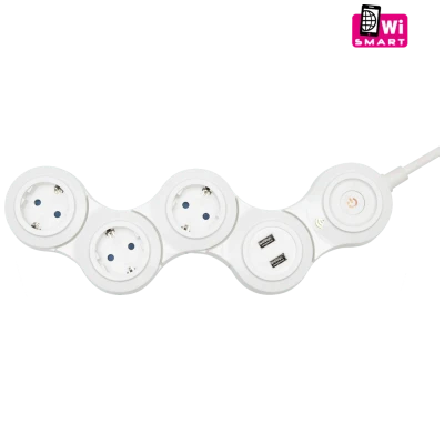 home Produžni kabl,SMART,podesivi,3 utičnice,1.5mm²,USB,WiFi - NVH 03K/WIFI