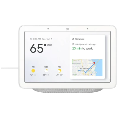 Google Pametni 7" zaslon, Google Assistant, WiFi, Bluetooth - Google Nest Hub Chalk
