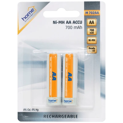 home Baterija punjiva AA, 700mAh, NiMh, blister 2 kom - M 702AA