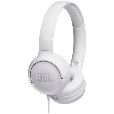 JBL Slušalice sa mikrofonom, headset, 3.5mm, sklopive - Tune 500 White