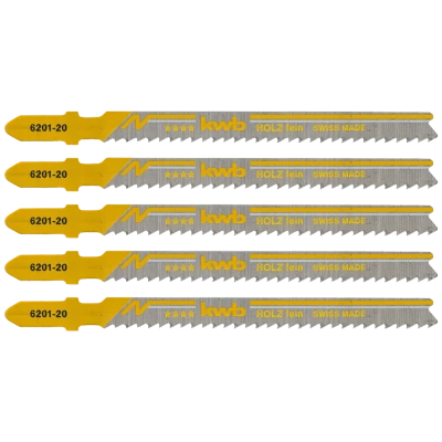 kwb Listovi za ubodnu pilu, srednji,  za tvrdo drvo, 5 kom - 620225