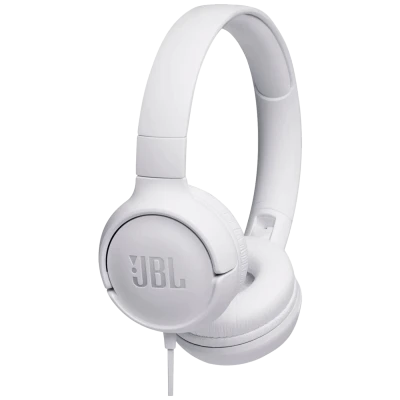 JBL Slušalice sa mikrofonom, headset, 3.5mm, sklopive - Tune 500 White