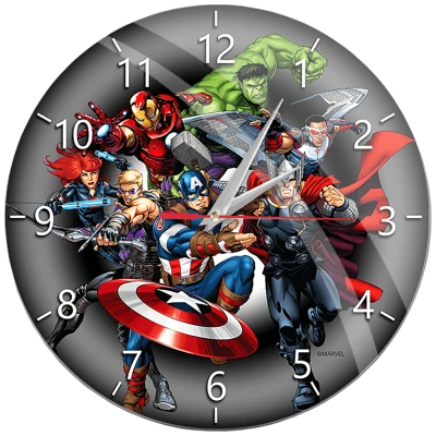 Marvel Zidni sat, Marvel Avengers - Wall Clock Glossy Avengers 003
