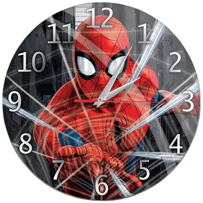 Marvel Zidni sat, Marvel Spider Man - Gloss wall clock Spider Man 001