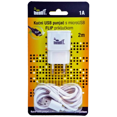 MeanIT Kućni punjač, za smartphone i tablet, FLIP konektor - PUNJAČ ZA TABLET I SMARTPHONE