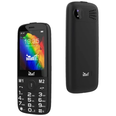 MeanIT Telefon mobilni, 2.8" ekran, Dual SIM, Led svjetiljka - SENIOR 20, Crni