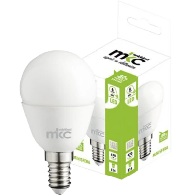 MKC Sijalica,LED 6W, E14, 4000K,220V AC,prirodno bijela svjetlos - LED MINISFERA E14/6W-N BOX
