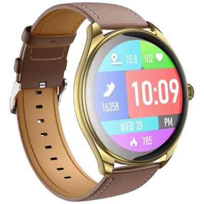 hoco. Pametni sat, 1.43" AMOLED, Bluetooth, IP67 - Y22 Champagne gold