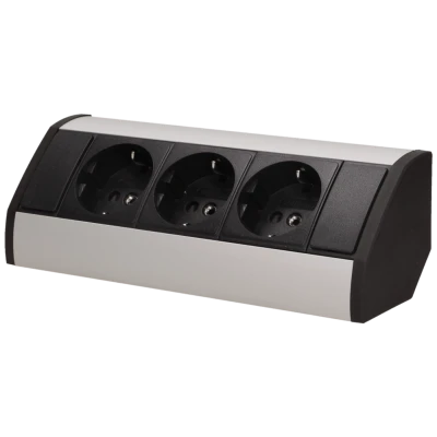 Orno Produžni kabel sa 3 x Schuko utičnice, ugradbena - OR-GM-9001/B-G(GS)