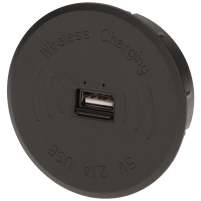 Orno Bežični punjač sa USB utorom, ugradbena - OR-AE-1367/B