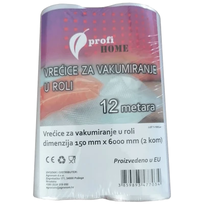 profi HOME Vrećice/Folije za vakumiranje u roli, 150 x 6000 mm, 2 kom - 453605