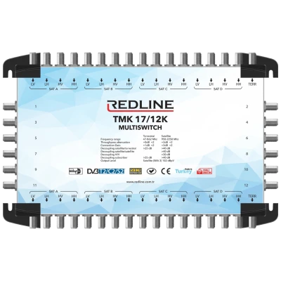 REDLINE Multišalter 4 satelita na 12 utičnica,kaskadni(bez adaptera) - TMK 17/12K