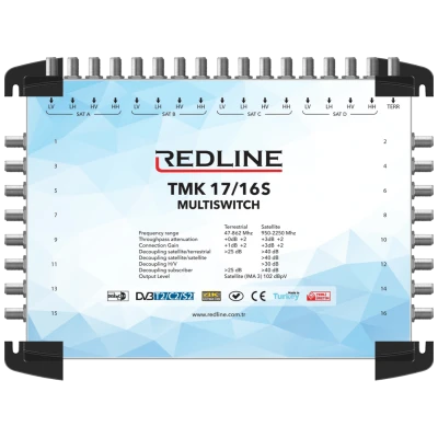 REDLINE Multišalter 4 satelita na 16 utičnica - TMK 17/16S