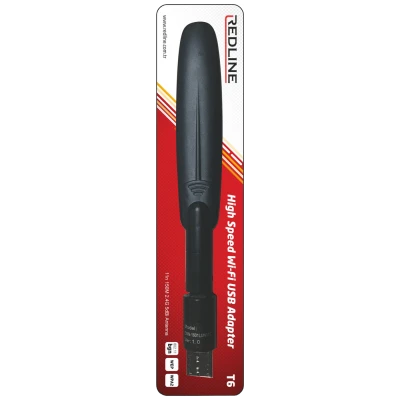 REDLINE Wi-Fi mrežna kartica, USB, 2.4 GHz, 5 dB, 150 Mbps, RTL8188 - T6 WiFi antenna