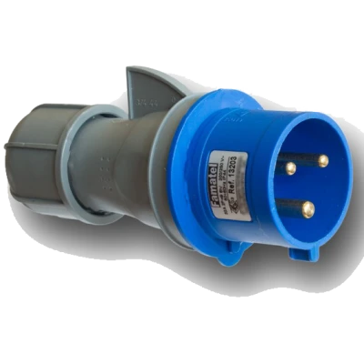 Famatel Utikač, 32A/220÷240, 3 Polni (2P+E), IP44 - 13203