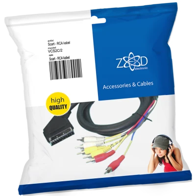 ZED electronic Scart - RCA (činč) kabl, 6 x RCA, dužina 2.0 met - VCS2C/2