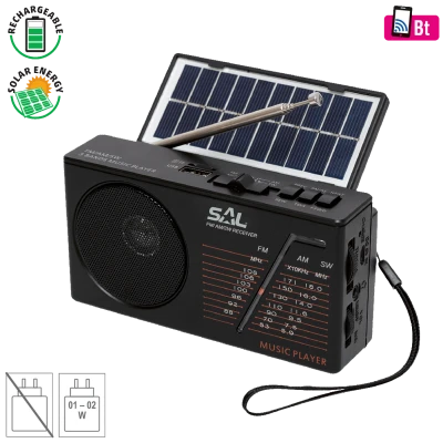 SAL Radio prijemnik, solarno / baterijsko napajanje, Bluetooth - RPH 1