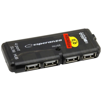 Esperanza USB2.0 razdjeljnik,  HUB, 4 porta - EA112