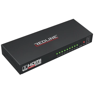 REDLINE HDMI razdjelnik, 1 ulaz - 8 izlaza - HS-8000