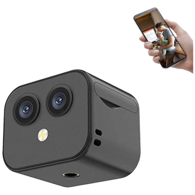 NN-Su Kamera IP, 4K, 4K, 32Mpixel, WiFi, microSD - D3 HD 4K Dual Lens Wifi Camera