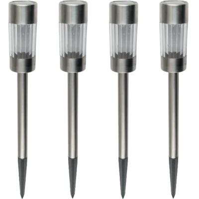 home Solarna vrtna LED lampa, metalna, set 4 komada, 300 mAh - MX 804/4