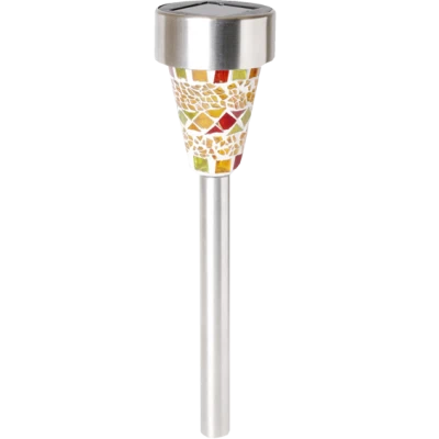 home Solarna vrtna LED lampa, mozaik, staklo / metal, 300 mAh - MX 459/1
