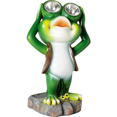 home Solarna vrtna dekorativna rasvjeta, žabica, 300 mAh - MX 638