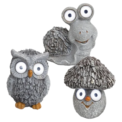 home Solarna vrtna svjetiljka 1 od 3 (gljiva, sova ili  puž) - MX 639