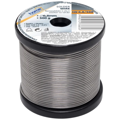 SMA Tinol za lemljenje, Ø 0.8 mm, 500g - SW 0.8/500