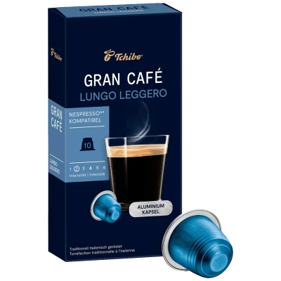 Tchibo Kapsule Gran Café Lungo Leggero za Nespresso aparate, 10/1 - Gran Café Lungo Leggero 10/1